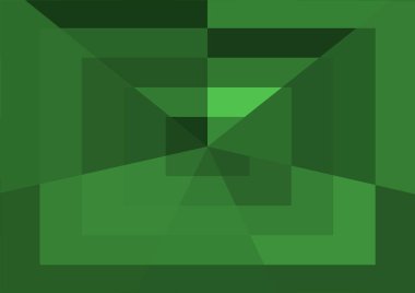 Büyük geometrik şekillere sahip soyut modern yeşil arkaplan