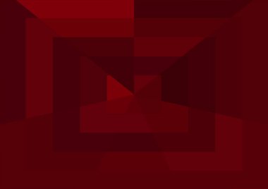 Büyük geometrik şekilli soyut kırmızı arkaplan