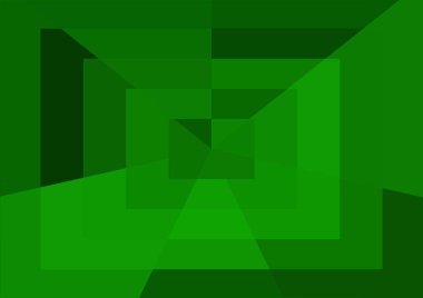 Büyük geometrik şekillere sahip soyut modern yeşil arkaplan