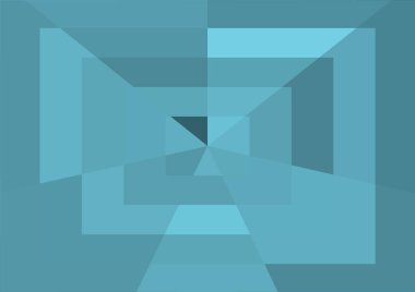 Büyük geometrik şekilli soyut modern mavi arkaplan