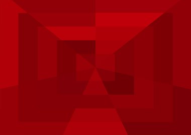 Büyük geometrik şekilli soyut kırmızı arkaplan