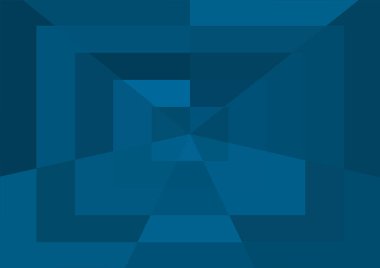 Büyük geometrik şekilli soyut modern mavi arkaplan