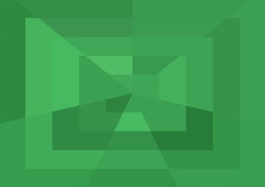 Büyük geometrik şekillere sahip soyut modern yeşil arkaplan