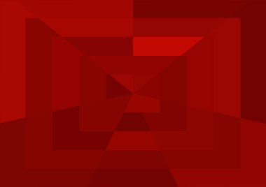 Büyük geometrik şekilli soyut kırmızı arkaplan