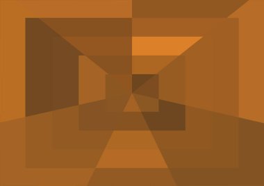 Büyük geometrik şekilli soyut turuncu arkaplan