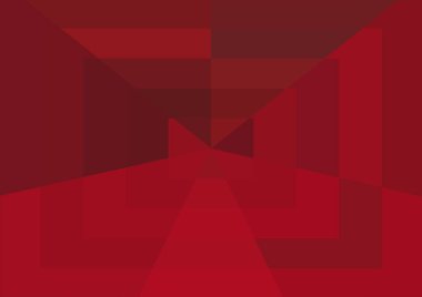 Büyük geometrik şekilli soyut kırmızı arkaplan