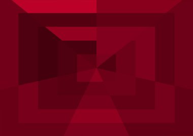 Büyük geometrik şekilli soyut kırmızı arkaplan