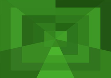 Büyük geometrik şekillere sahip soyut modern yeşil arkaplan