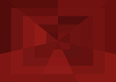 Büyük geometrik şekilli soyut kırmızı arkaplan