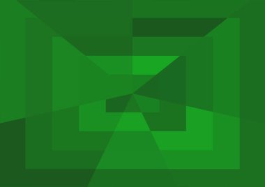 Büyük geometrik şekillere sahip soyut modern yeşil arkaplan