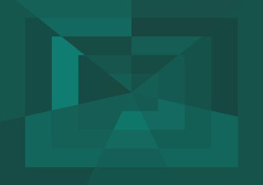 Büyük geometrik şekillere sahip soyut modern yeşil arkaplan