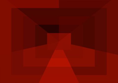 Büyük geometrik şekilli soyut kırmızı arkaplan