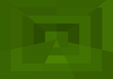 Büyük geometrik şekillere sahip soyut modern yeşil arkaplan