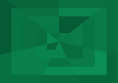 Büyük geometrik şekillere sahip soyut modern yeşil arkaplan