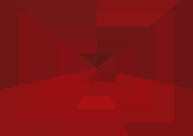 Büyük geometrik şekilli soyut kırmızı arkaplan