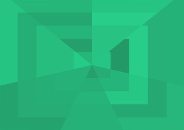 Büyük geometrik şekillere sahip soyut modern yeşil arkaplan