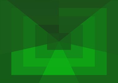 Büyük geometrik şekillere sahip soyut modern yeşil arkaplan