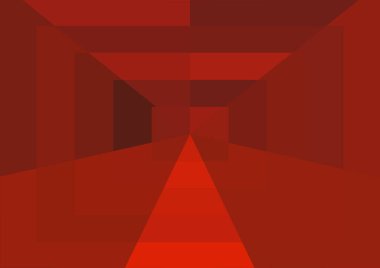 Büyük geometrik şekilli soyut kırmızı arkaplan