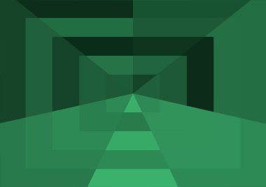 Büyük geometrik şekillere sahip soyut modern yeşil arkaplan