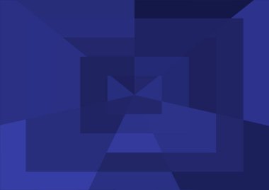 Büyük geometrik şekilli soyut modern mavi arkaplan