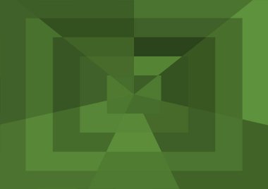 Büyük geometrik şekillere sahip soyut modern yeşil arkaplan