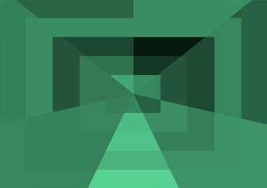 Büyük geometrik şekillere sahip soyut modern yeşil arkaplan