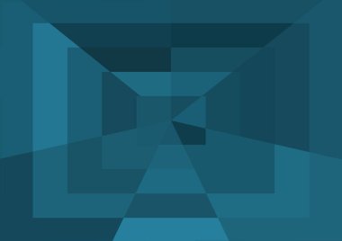 Büyük geometrik şekilli soyut modern mavi arkaplan