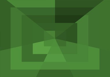 Büyük geometrik şekillere sahip soyut modern yeşil arkaplan