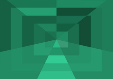 Büyük geometrik şekillere sahip soyut modern yeşil arkaplan