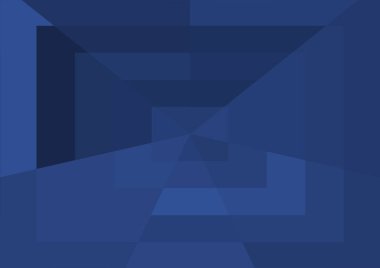 Büyük geometrik şekilli soyut modern mavi arkaplan