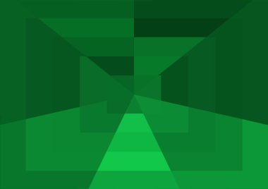 Büyük geometrik şekillere sahip soyut modern yeşil arkaplan