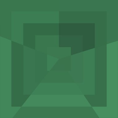 Büyük geometrik şekillere sahip soyut modern yeşil arkaplan