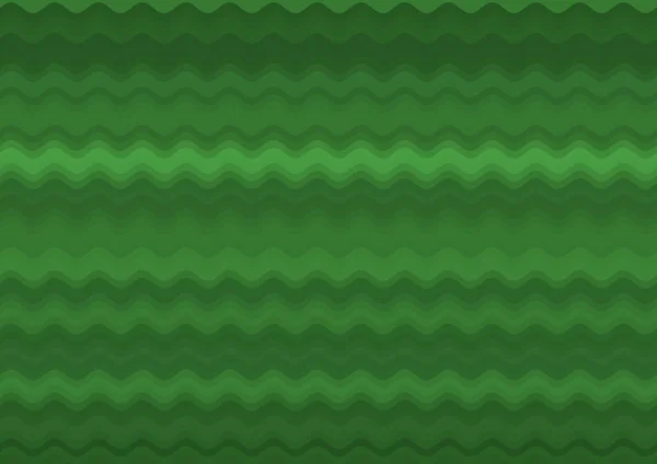 Абстрактний Декоративний Зелений Фон Кольоровими Паралельними Хвилями — стокове фото
