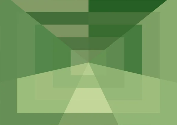 Абстрактный Современный Зеленый Фон Большими Геометрическими Формами — стоковое фото