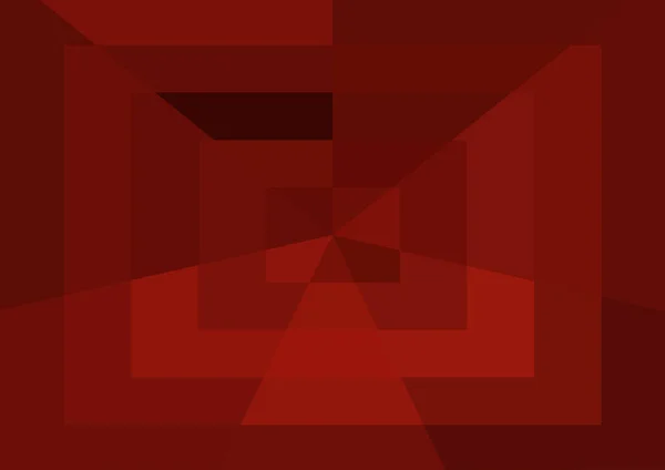 Abstrait Fond Rouge Moderne Avec Grandes Formes Géométriques — Photo