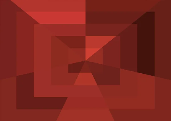 Astratto Sfondo Rosso Moderno Con Grandi Forme Geometriche — Foto Stock