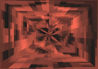 Piksel ve projeksiyon efektli soyut modern arkaplan