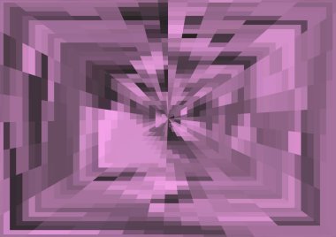 Piksel ve projeksiyon efektli soyut modern arkaplan