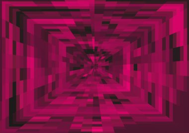 Piksel ve projeksiyon efektli soyut modern arkaplan