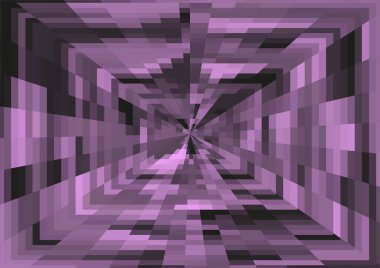 Piksel ve projeksiyon efektli soyut modern arkaplan