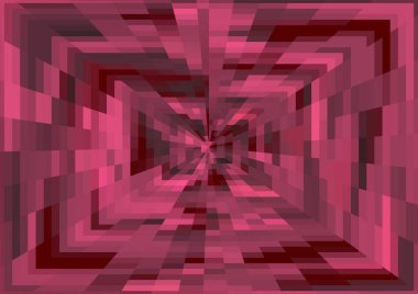 Piksel ve projeksiyon efektli soyut modern arkaplan