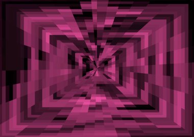 Piksel ve projeksiyon efektli soyut modern arkaplan