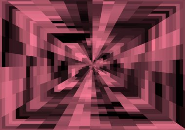 Piksel ve projeksiyon efektli soyut modern arkaplan