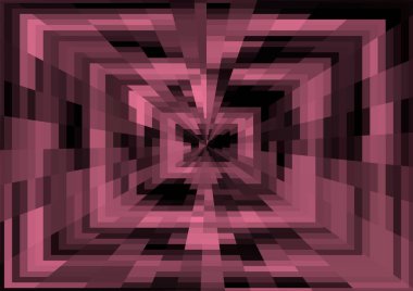 Piksel ve projeksiyon efektli soyut modern arkaplan