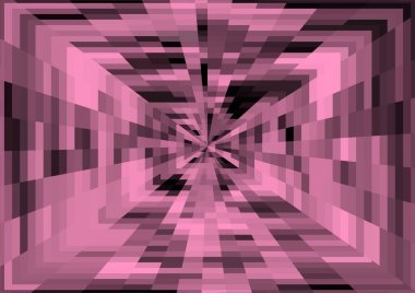 Piksel ve projeksiyon efektli soyut modern arkaplan