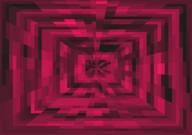 Piksel ve projeksiyon efektli soyut modern arkaplan