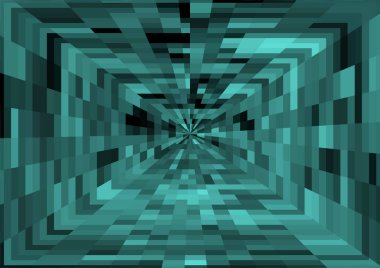 Piksel ve projeksiyon efektli soyut modern arkaplan