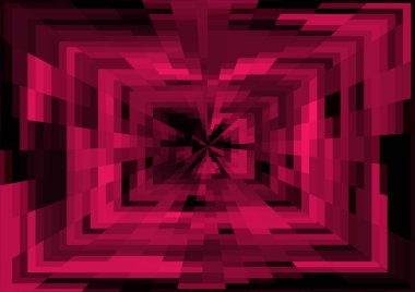 Piksel ve projeksiyon efektli soyut modern arkaplan