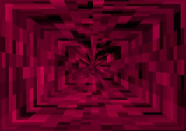 Piksel ve projeksiyon efektli soyut modern arkaplan