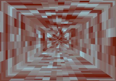 Piksel ve projeksiyon efektli soyut modern arkaplan